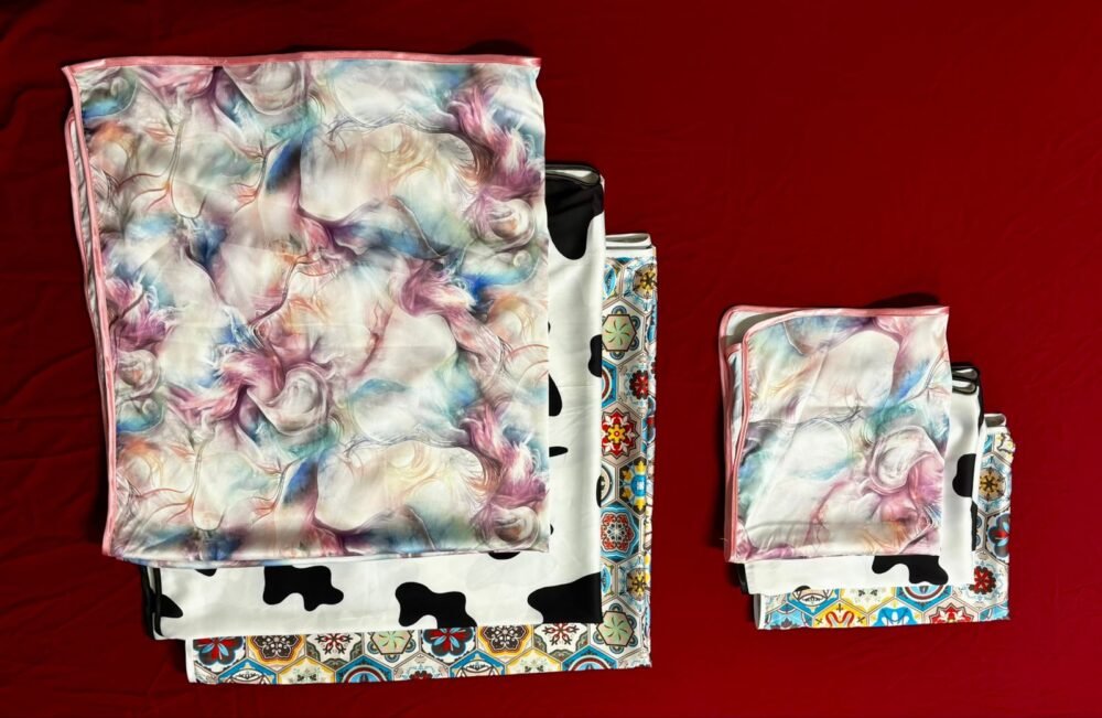 Satin Scarf Set -cow- - Image 7