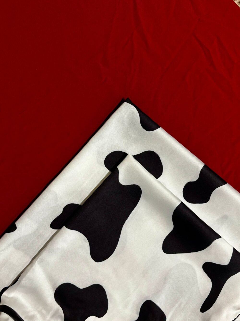 Satin Scarf Set -cow- - Image 3
