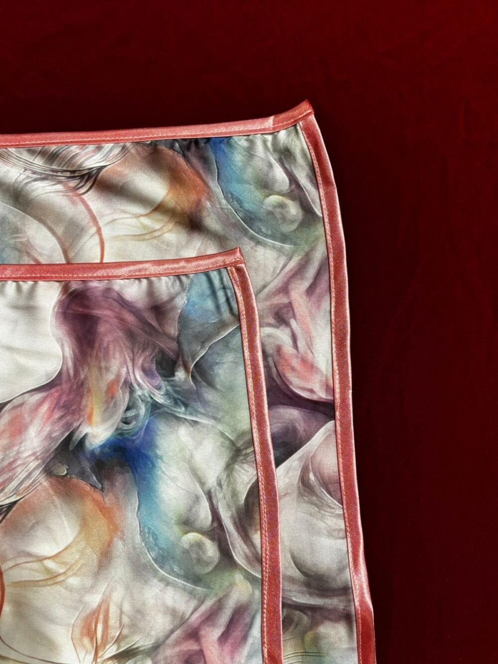 Satin Scarf Set -calm- - Image 6