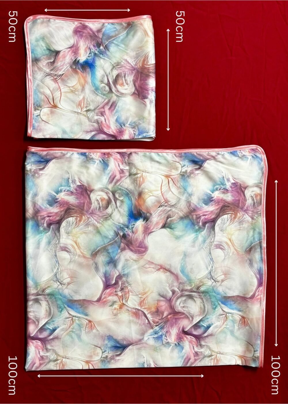 Satin Scarf Set -calm- - Image 3