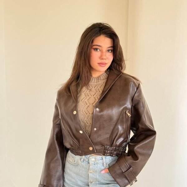 Leather Bomber Jacket