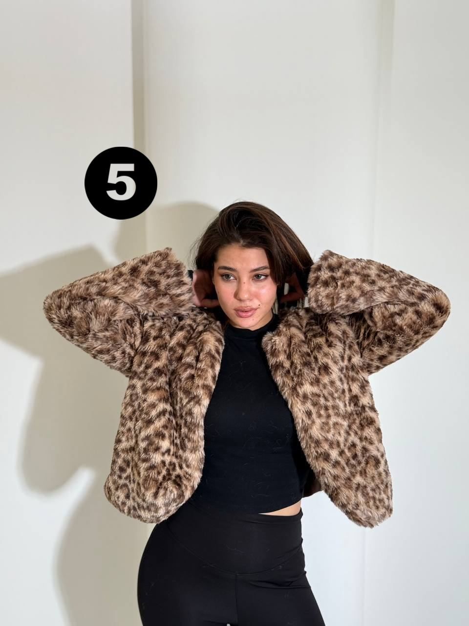 Printed Fur Jacket - Image 5