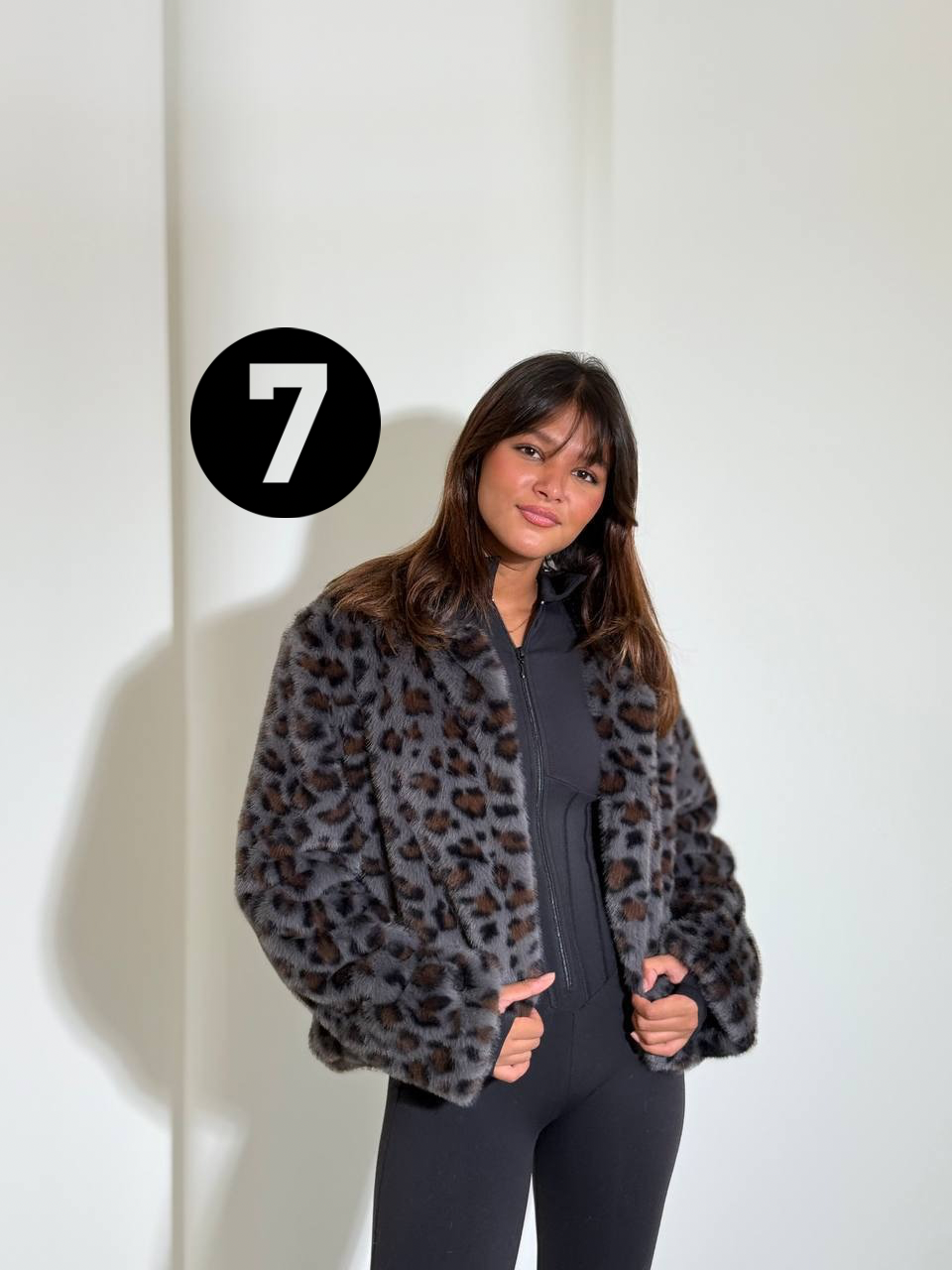 Printed Fur Jacket - Image 7
